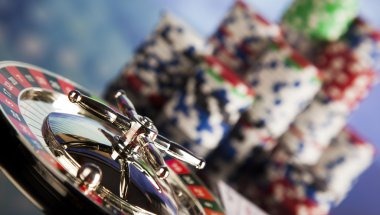 Live roulette table with multiple camera angles